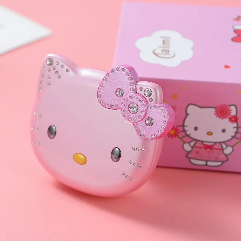 2024 Sanrio Hello Kitty Flip Phone Kawaii K688 Cartoon Taiml Cute Mini Phone Birthday Fashion Gift Toys Christmas For Anime Fans