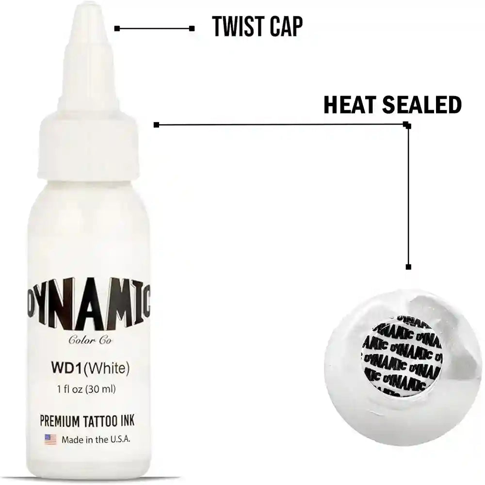 Professional White Tattoo Ink 30ml Vegan Formula for PMU Machines Permanent Makeup Machines Tidesmit