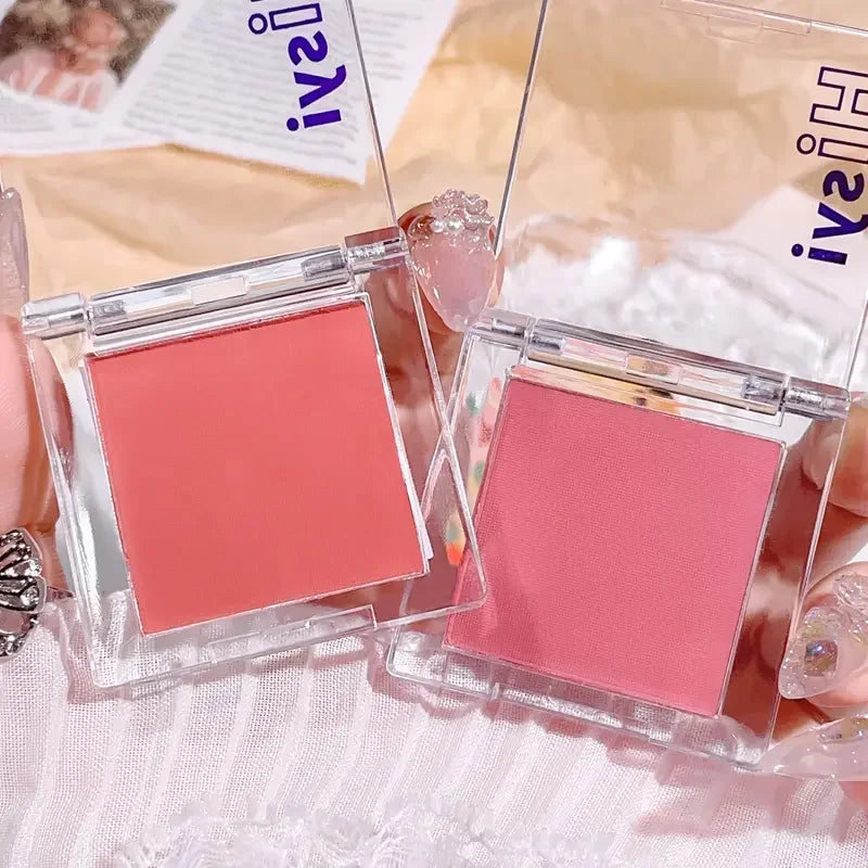 Tidesmit monochrome blush palette texture close-up showing long-lasting matte rouge for autumn face makeup looks