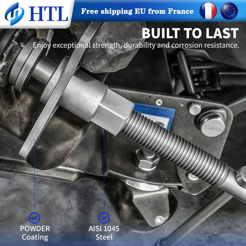 22PC Disc Brake Caliper Piston Compressor Tool Set 18 Adapters Universal Brake Pad Rewind Wind Back Service Kit for Car Repair