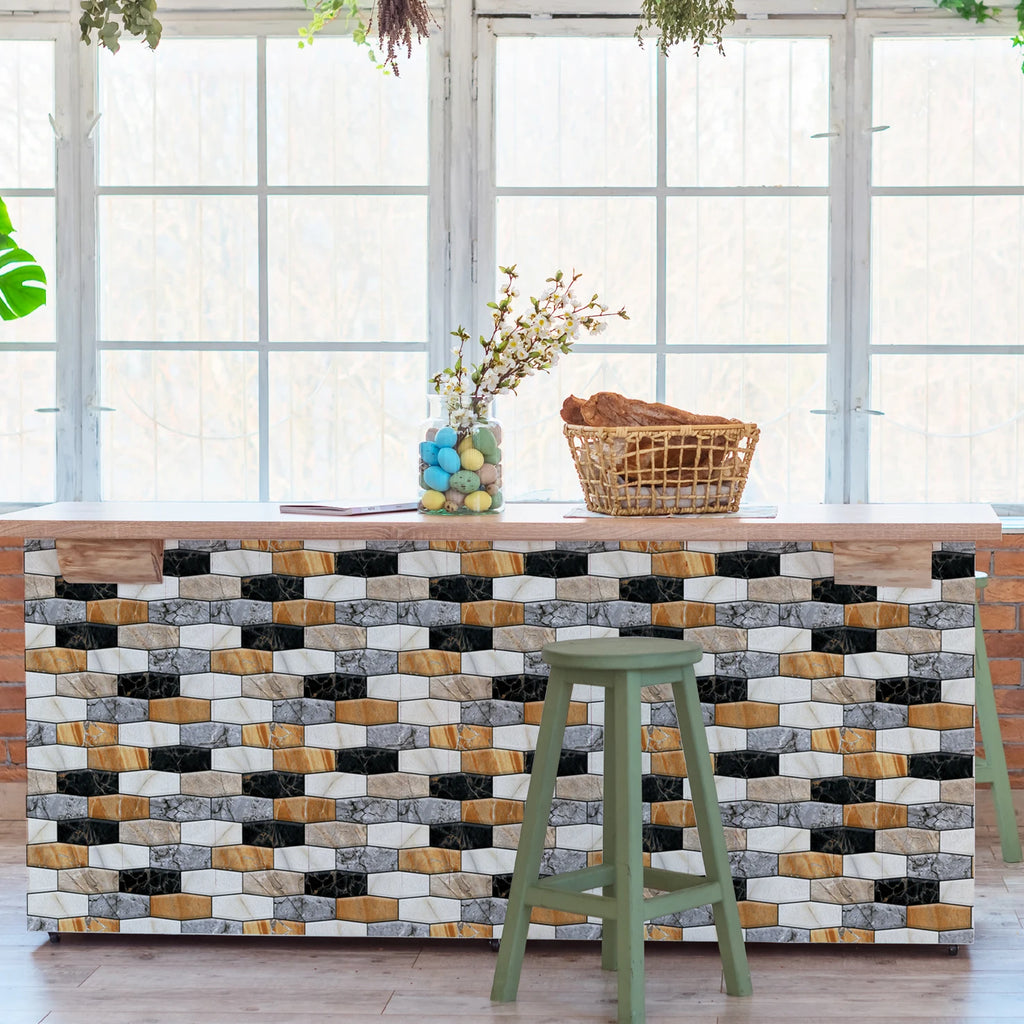 10/20Pcs Peel and Stick Tile Backsplash Thicker Design Marble Tiles 12"X12" Stick on Backsplash Self Adhesive Tiles for Any Room