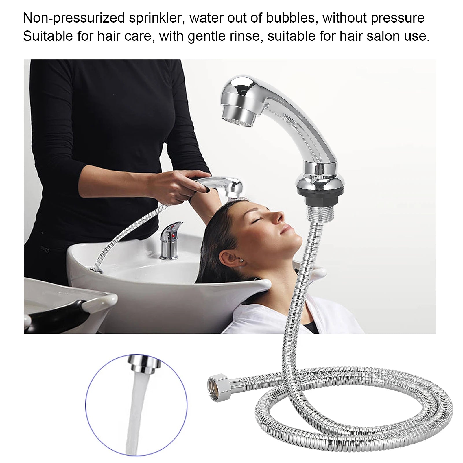 Portable Shampoo Bed Sprayer - Professional Salon Sink Hose Attachment Massage Chairs Tidesmit