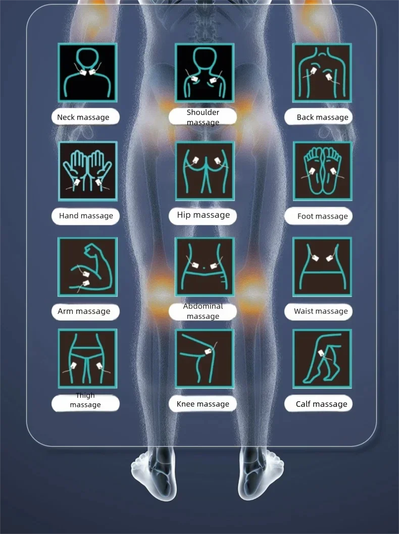 Electric Pulse Muscle Stimulator: Deep Tissue Relief & Heat Therapy Massage Chairs Tidesmit