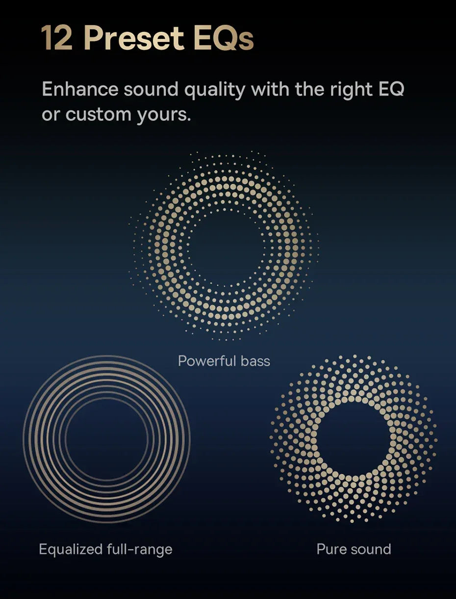 Tidesmit Wireless Noise Canceling Earbuds 48dB ANC MA10 Series Tidesmit