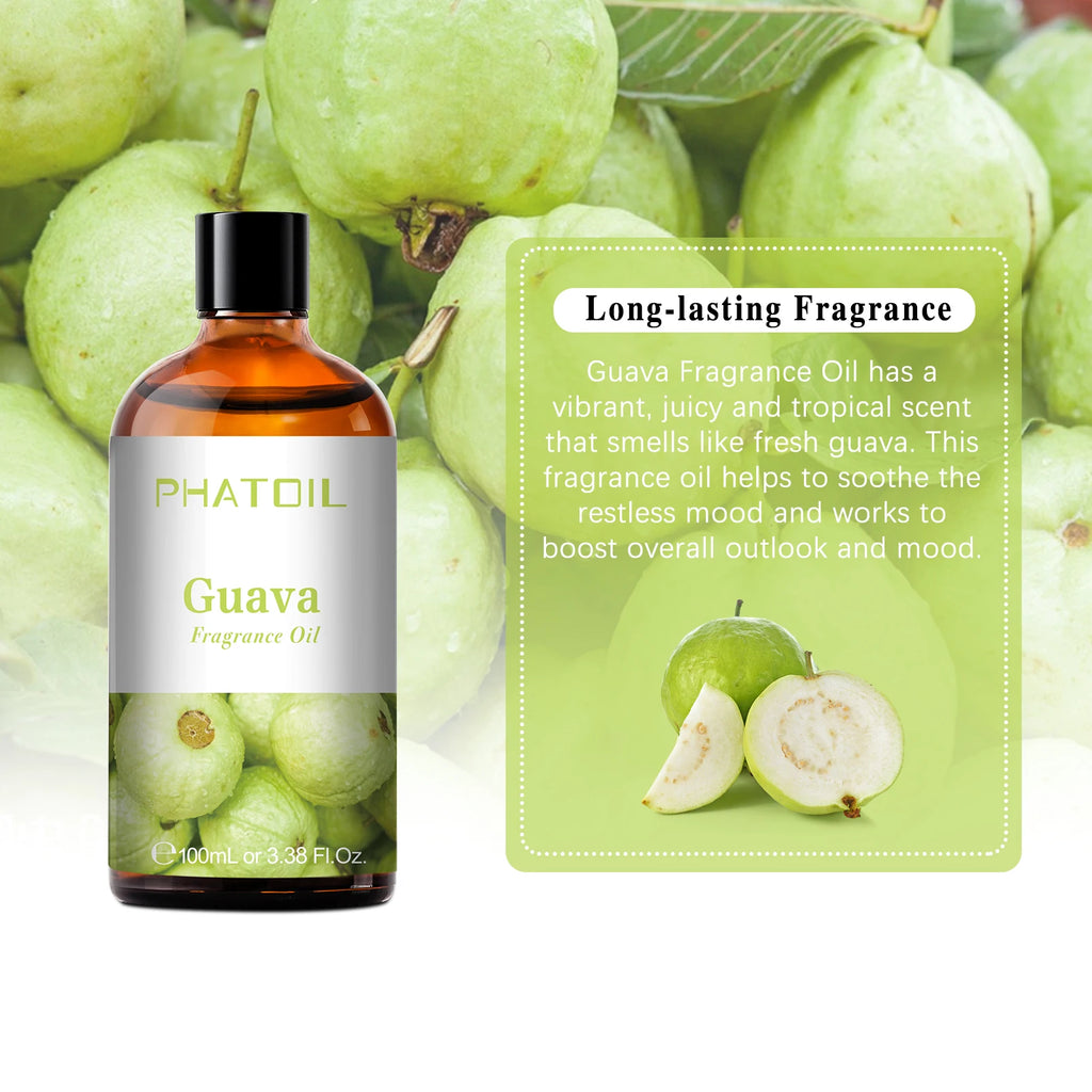 PHATOIL Fruit Fragrance Oils Coconut & Vanilla Lime Mango Strawberry Banana 100ml Aromatherapy Fragrance Oils For Diffuser