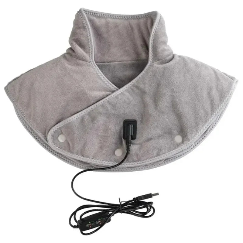 Electric Heating Shoulder Neck Wrap with Vibration Therapy Fascia Gun Just Heat Tidesmit