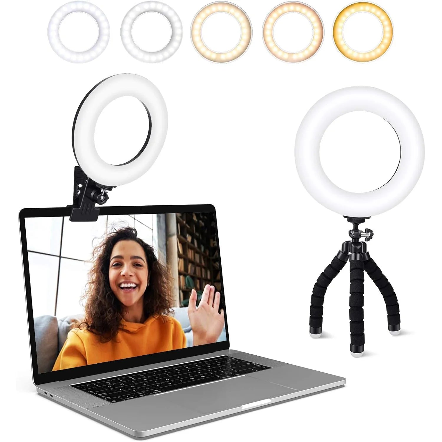 LED Ring Light with Tripod Stand - Adjustable Content Creation Lighting Tidesmit