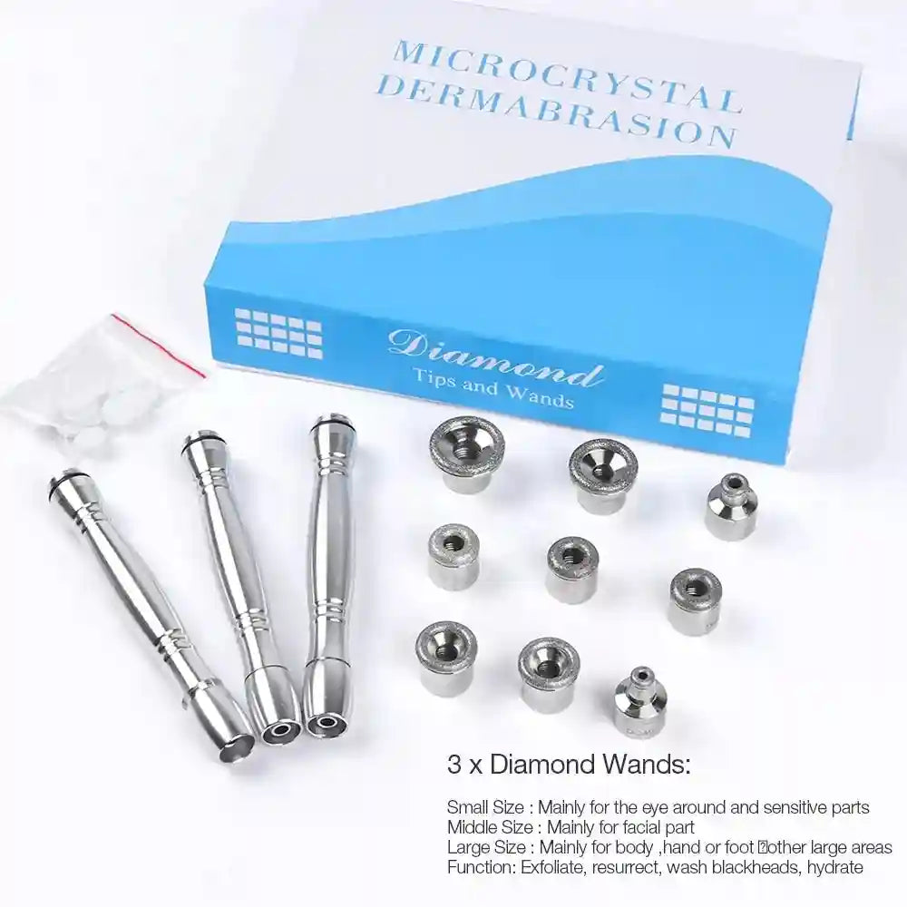 Diamond Microdermabrasion Machine: Professional Facial Exfoliation Tool Eye Massage Instrument Tidesmit
