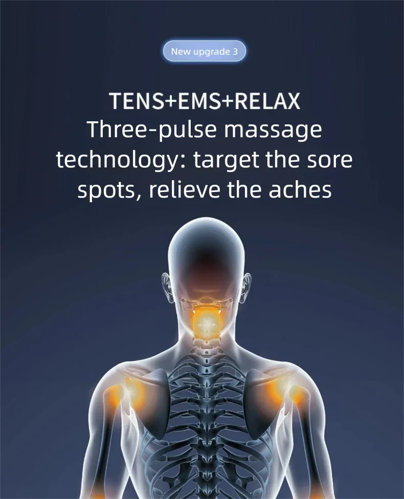Electric Pulse Muscle Stimulator: Deep Tissue Relief & Heat Therapy Massage Chairs Tidesmit