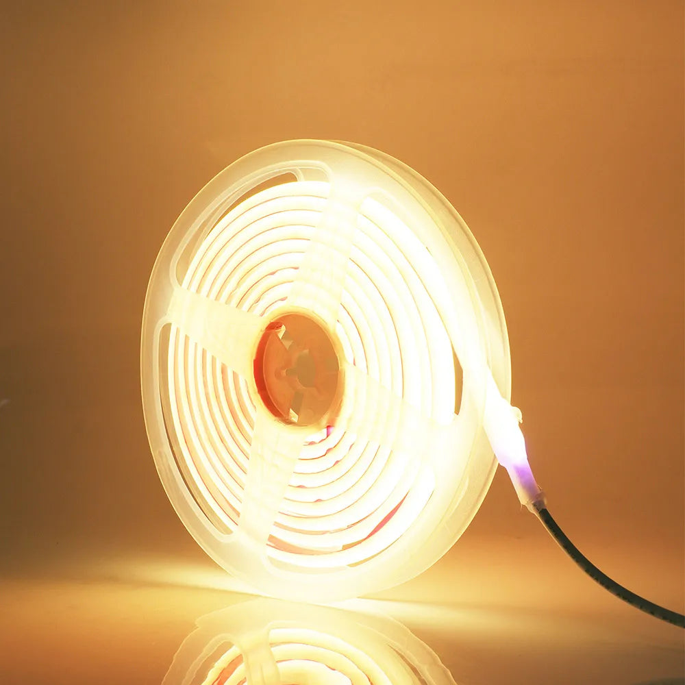 IP68 Waterproof COB LED Strip Light 12V 24V 5m 10m 15m 20m 0.5m Flexible Tape 320LED/m High Density Bright Liner Lighting RA90