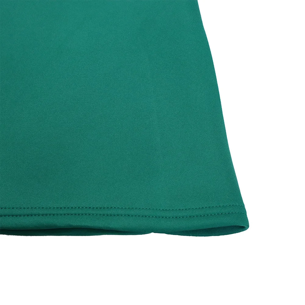 Elegant Pure Color Maxi Dress Evening Gown A- Line Skirt Polyester Fabric round Neck Short Sleeve High Waist Midi Dress