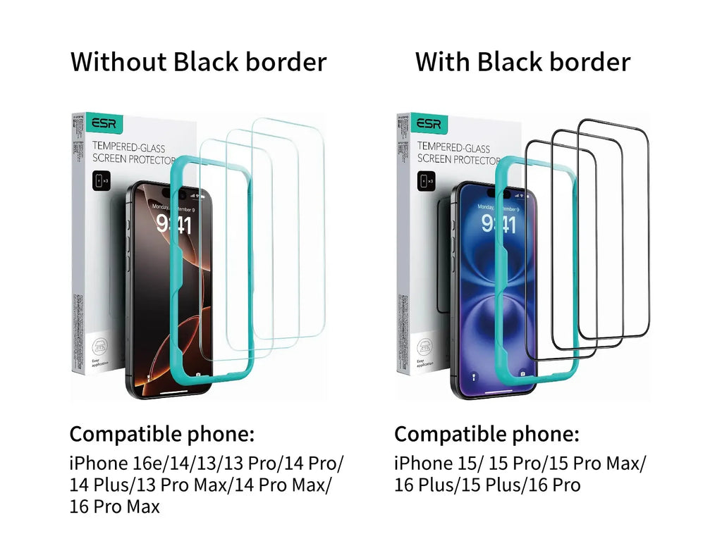 Privacy Screen Protector for iPhone - 9H Tempered Glass 3 Pack Tidesmit