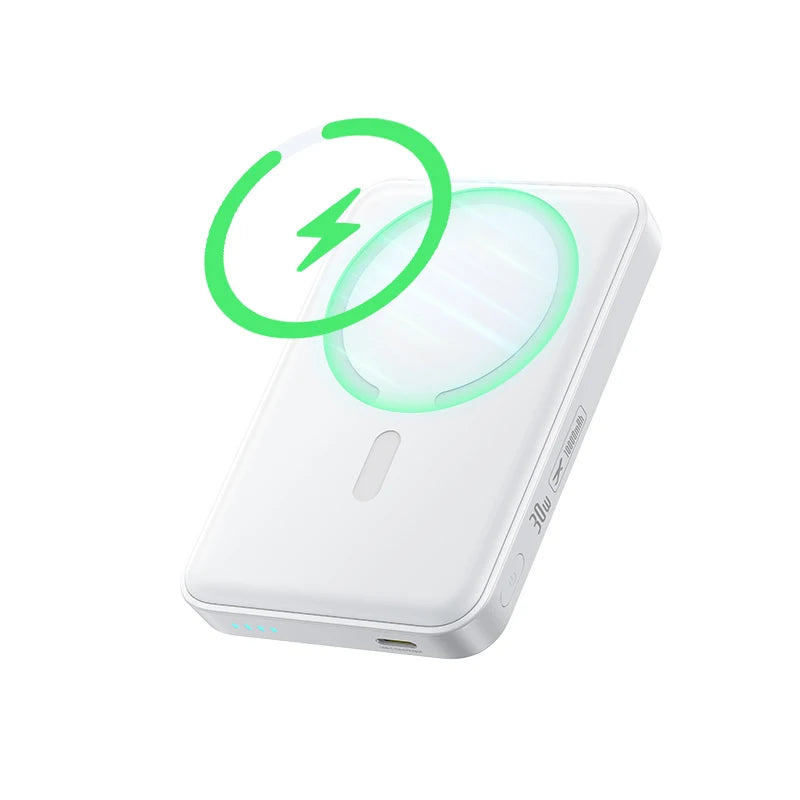 Magnetic 10000mAh Fast Charging Power Bank - PD 30W Travel Battery Magnetic 30W White 10000mAh China Mainland Tidesmit