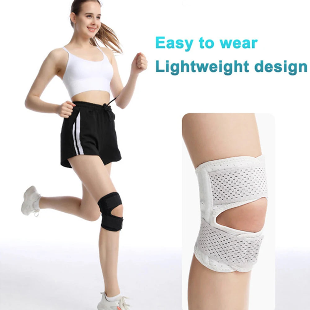 Knee Brace with Side Stabilizers Relieve Meniscus Tear Knee Pain ACL MCL Arthritis,Joint Pain,Breathable Adjustable Knee Support