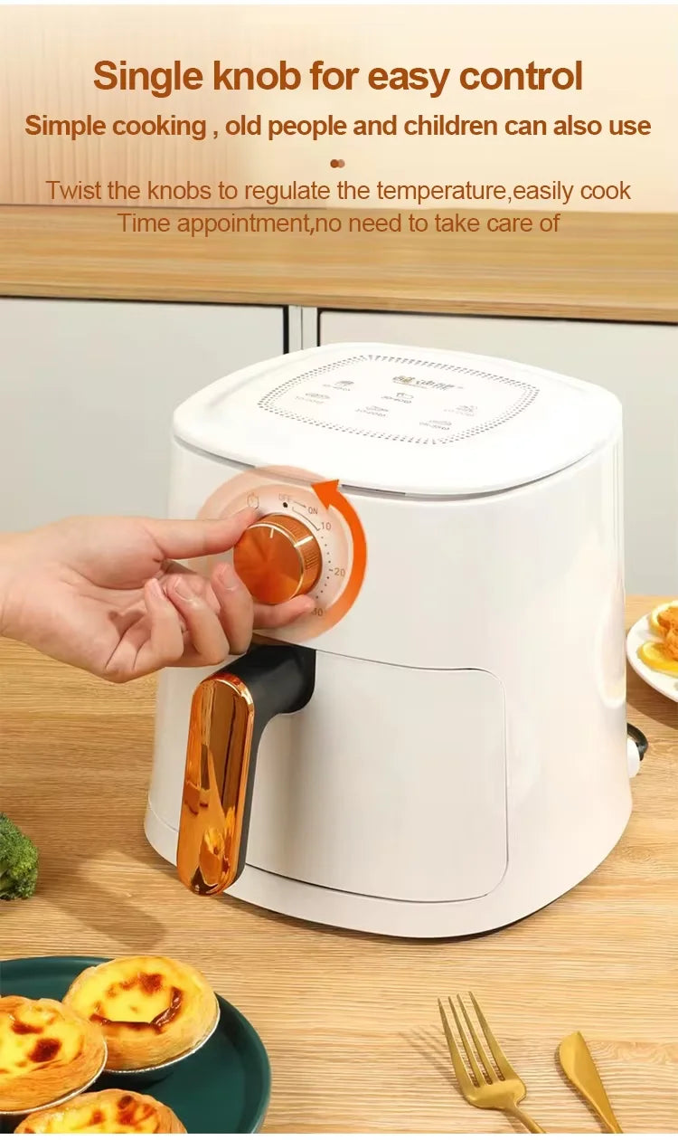 Wholesale 4L air Fryer, High-power Household, Fuel-efficient, Baked Food, Delicious Meat