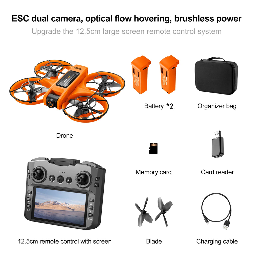 Tidesmit S156 GPS Drone with 8K HD Camera & Obstacle Avoidance S156-ORANGE-2B Tidesmit