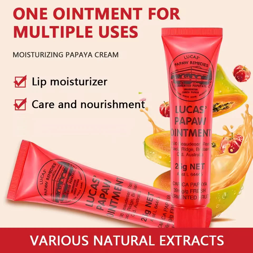 Lucas Papaw Lip Balm Treatment 25g - Moisturizing Lip Care Set Lip Care Tidesmit