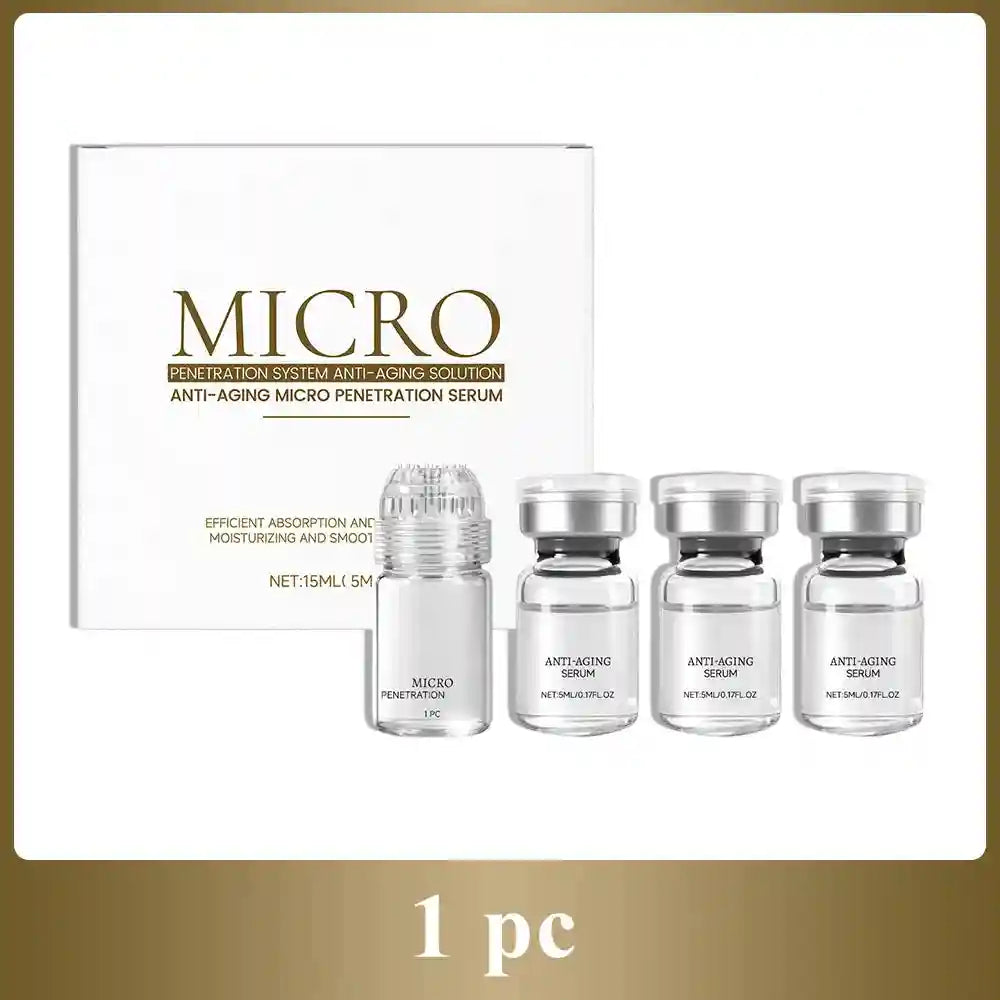 Advanced Collagen Repair Anti-Aging Serum Set: Firming, lifting, and hydrating skincare vials with micro-penetration.