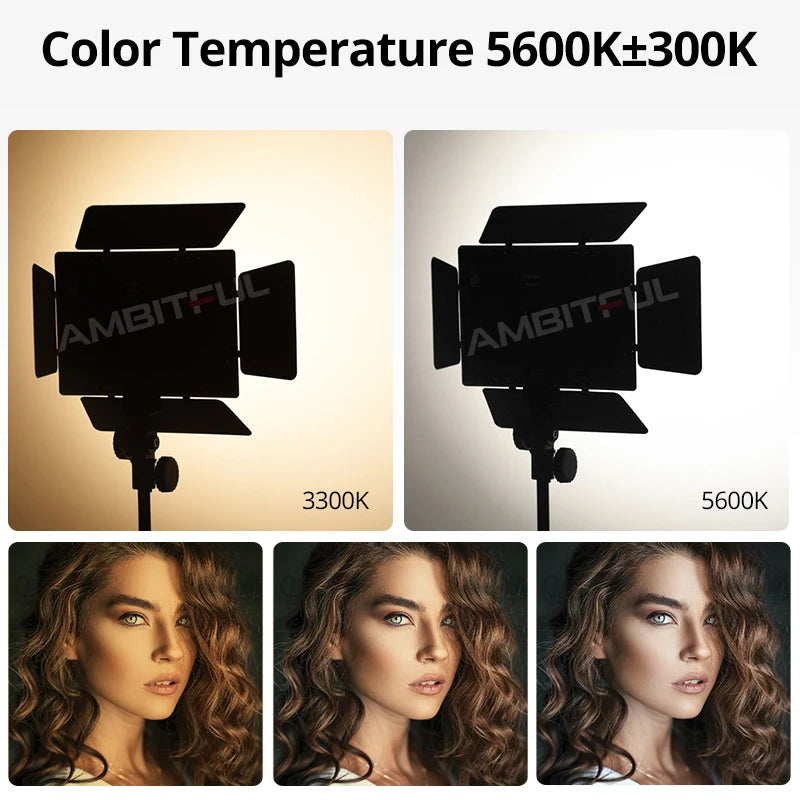 Tidesmit LED Video Light Panel - Adjustable Color Temperature Studio Lamp Tidesmit