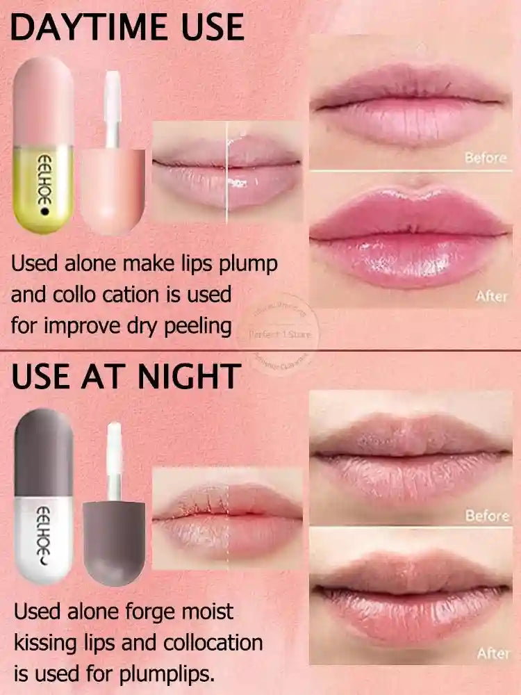Lip Plumper Gloss Hydrating Serum - Cruelty-Free Volumizing Lip Care Lip Care Tidesmit