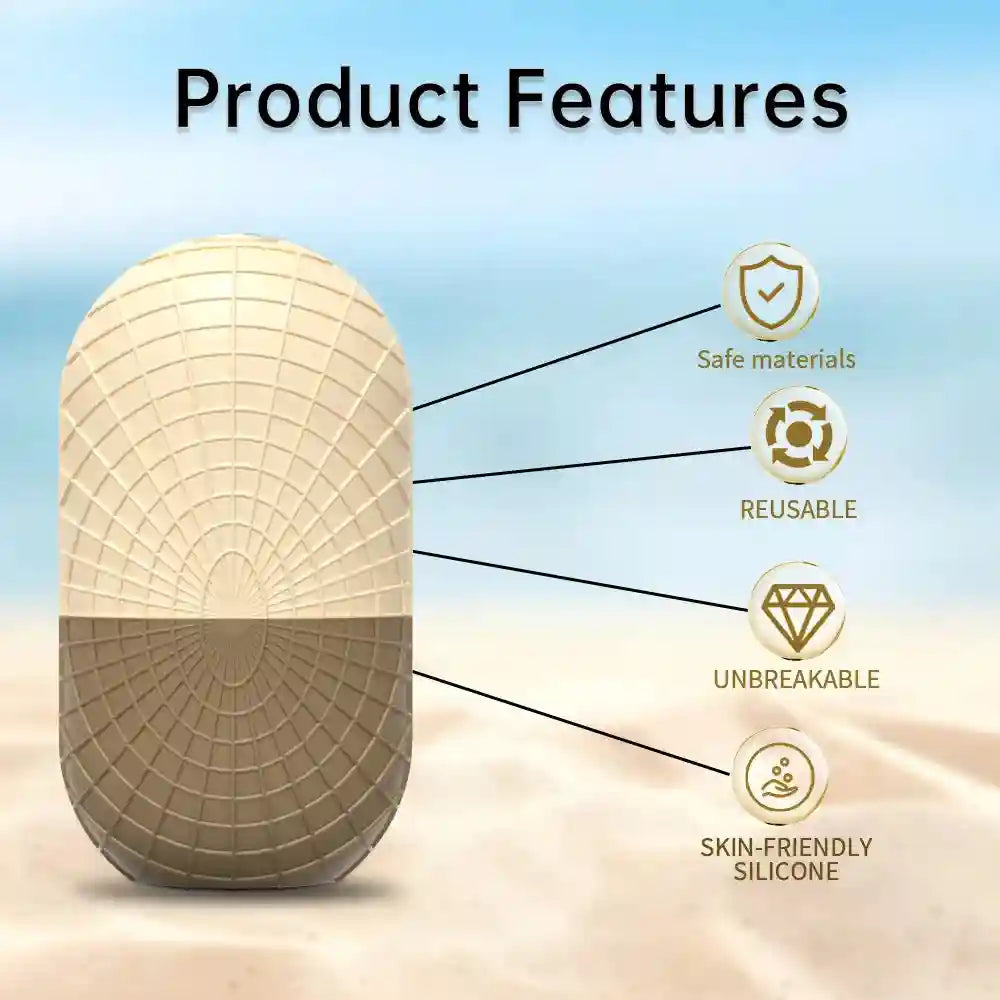 Ice Face Roller for Skincare - Silicone Facial Contouring Tool Eye Massage Instrument Tidesmit