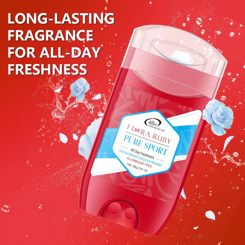 Tidesmit Old Spice aluminum-free deodorant stick for men with sandalwood aroma for 48-hour odor control.