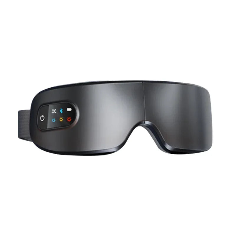 4D Eye Massager with Heat and Bluetooth - Portable Wellness Tool Relaxation Treatment Black Tidesmit