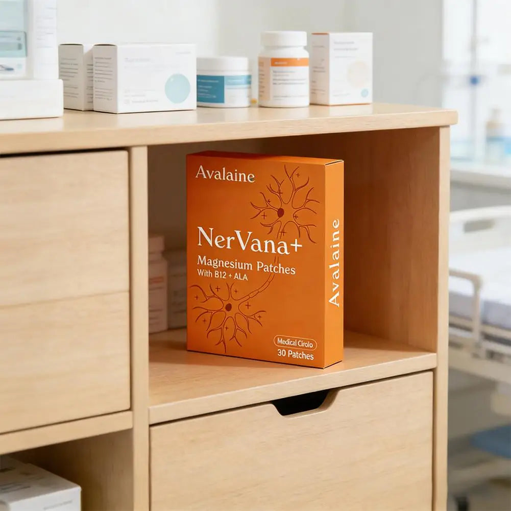 30pcs Avalaine NerVana+ Magnesium Patches with B12 & ALA – Natural Relaxation & Muscle Repair for Sensitive Skin