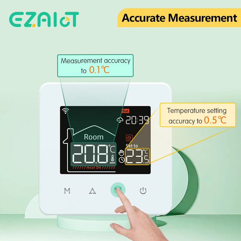 WiFi Smart Floor Heating Thermostat for Precise Home Temperature Control Tidesmit