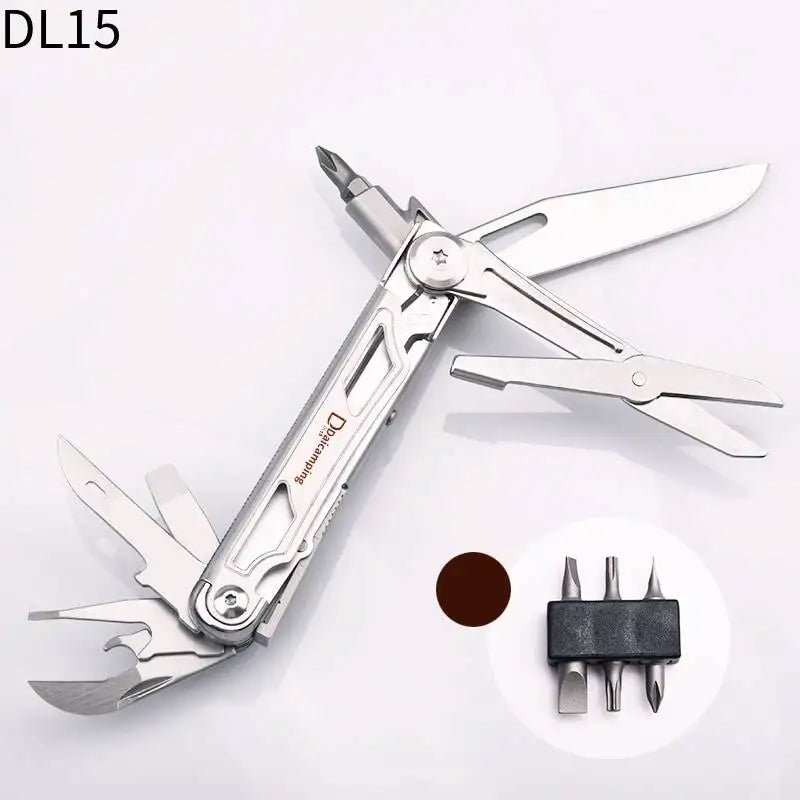 Daicamping DL21 DL15 Multitools Folding Knife Combination Tools Mini Portable Multifunctional EDC Hand Tools Set Multi Tool