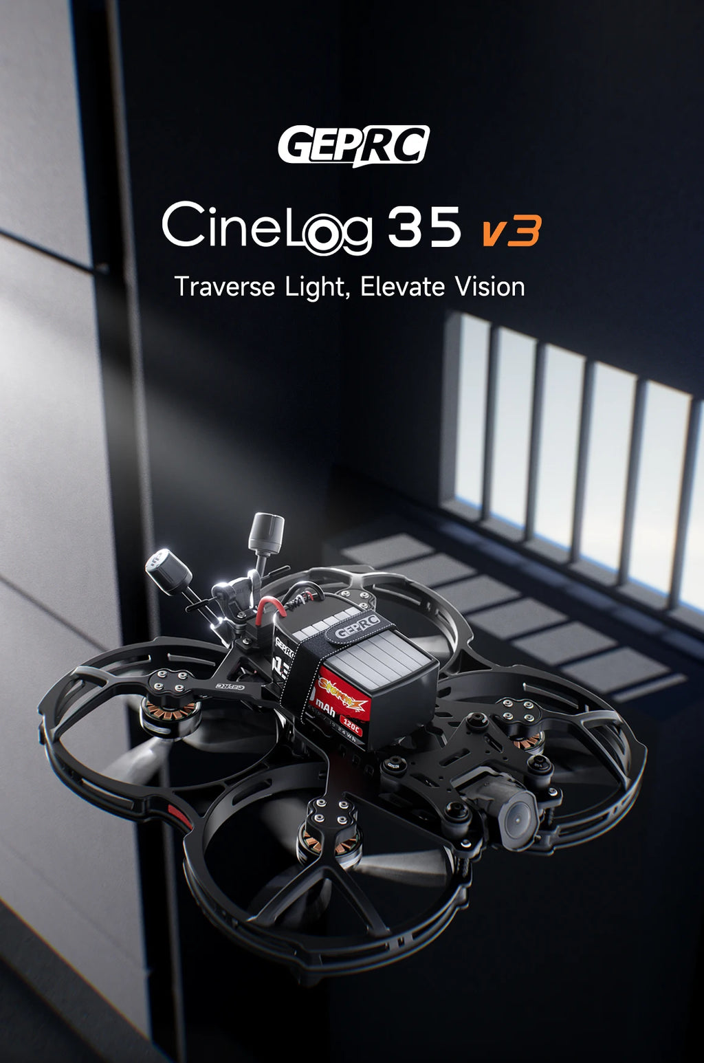 GEPRC Cinelog35 V3 O4 FPV Drone - Professional 3.5 Inch Freestyle RC Tidesmit