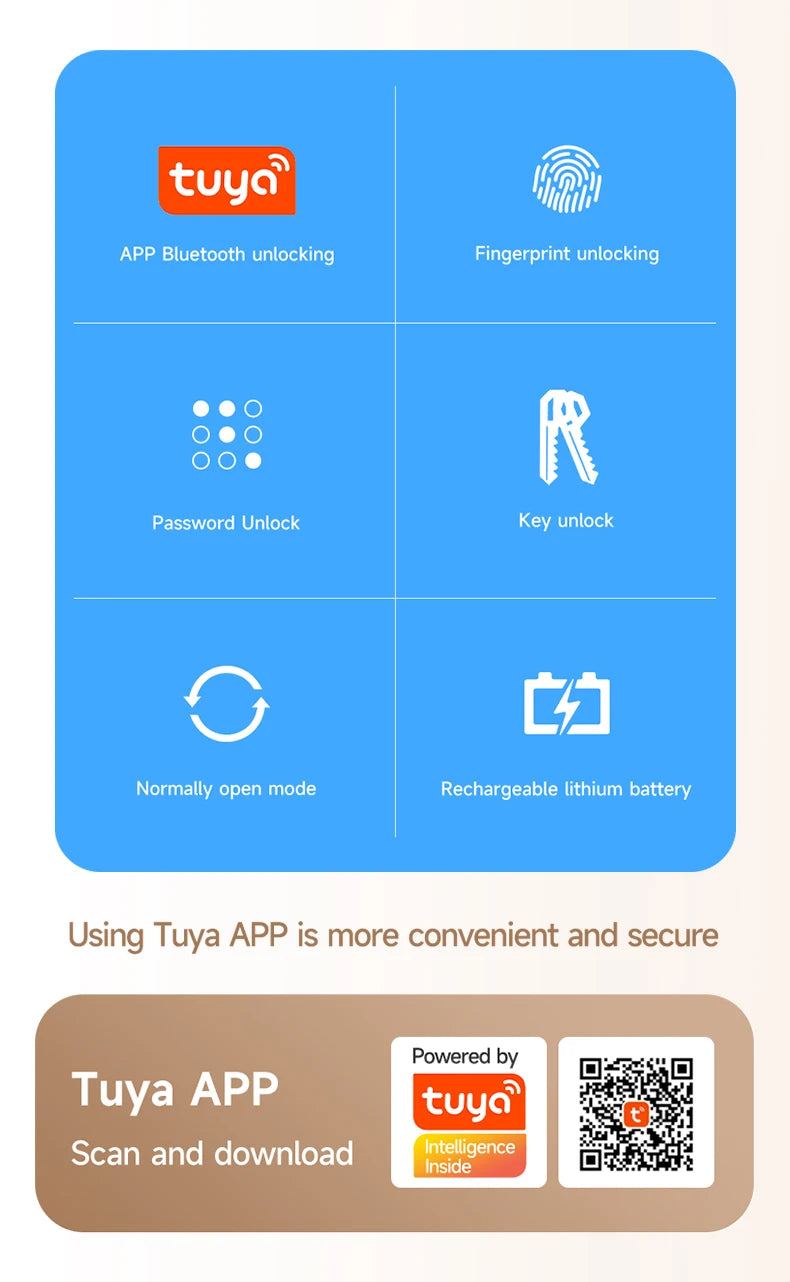 ICCSSI K10CPLUS Smart Lock Tuya Spherical Door Lock Tuya Fingerprint Password Key 4-in-1 Unlock for Airbnb Home Aluminum Alloy