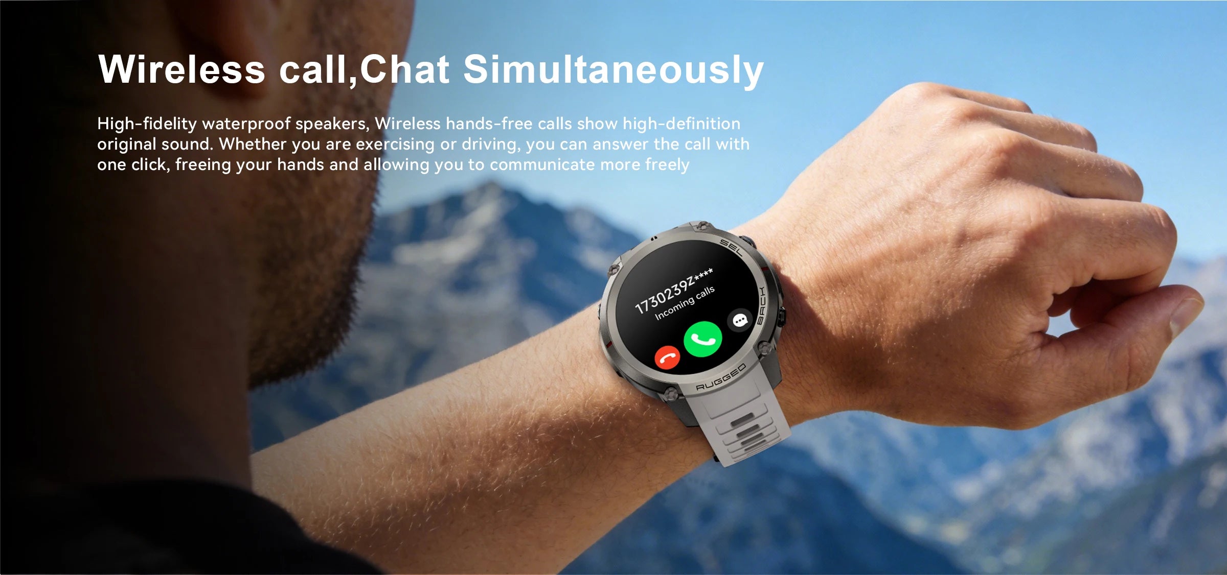LIGE 5ATM Waterproof GPS Smart Watch Heart Rate Blood Oxygen 500mAh Battery Fitness Outdoor Offline Map Smartwatch Men Women
