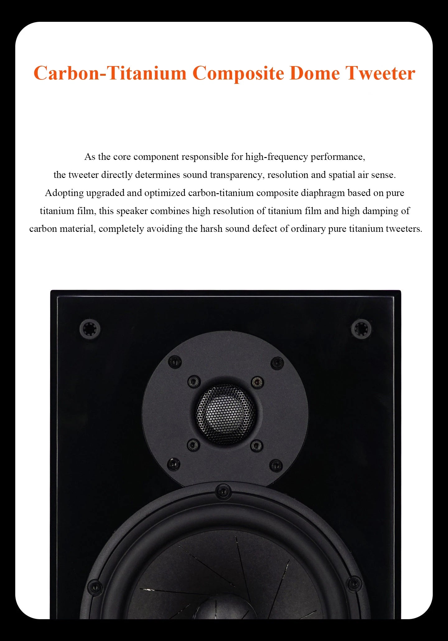 High-end 6.5-inch HIFI Passive Bookshelf Speaker 2-way Crossover Bi-wiring Connection 150W High-fidelity Wooden Audio Speaker