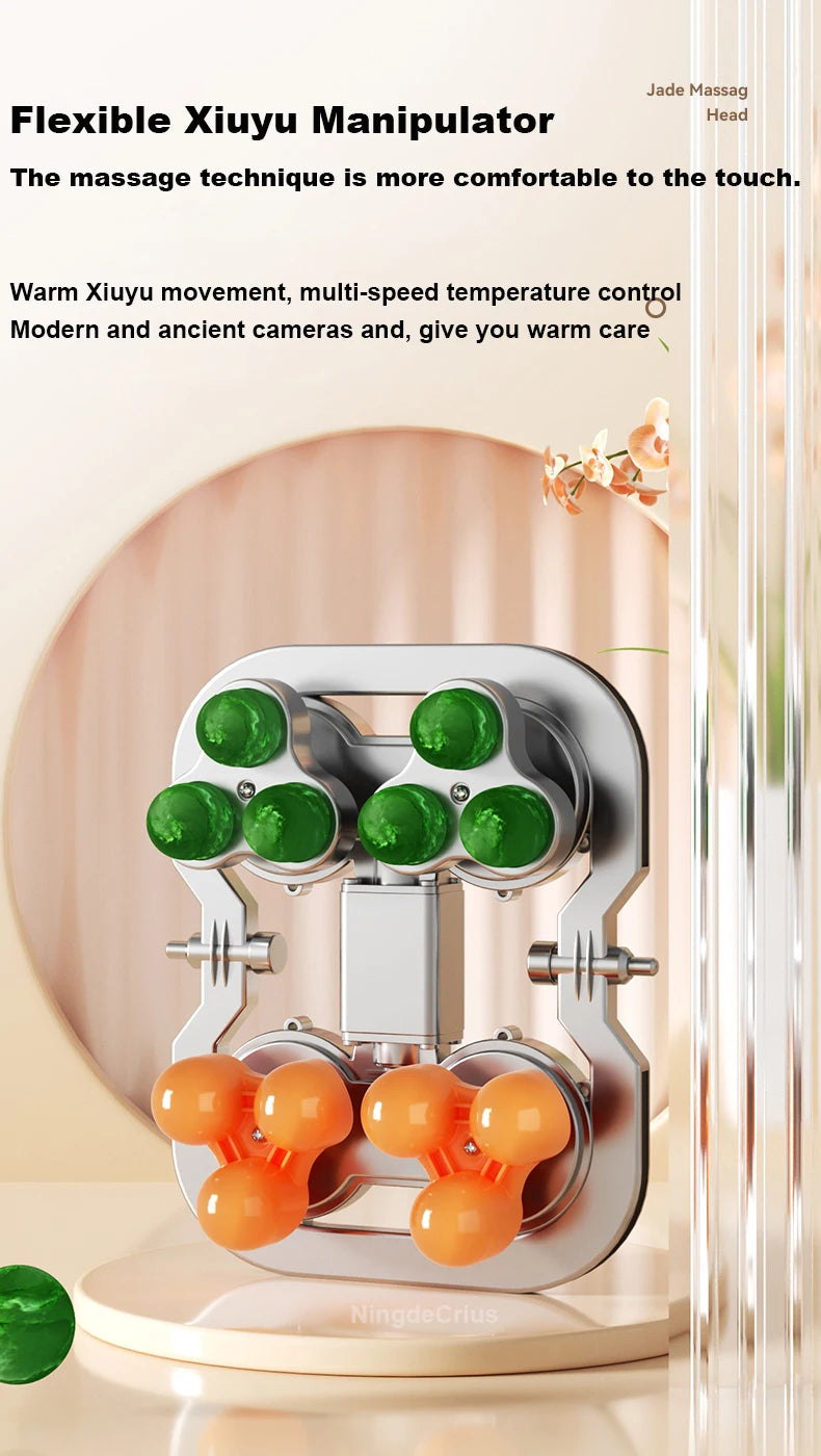 Massage chair Xiyu manipulator diagram with green nodes and flexible arm motion