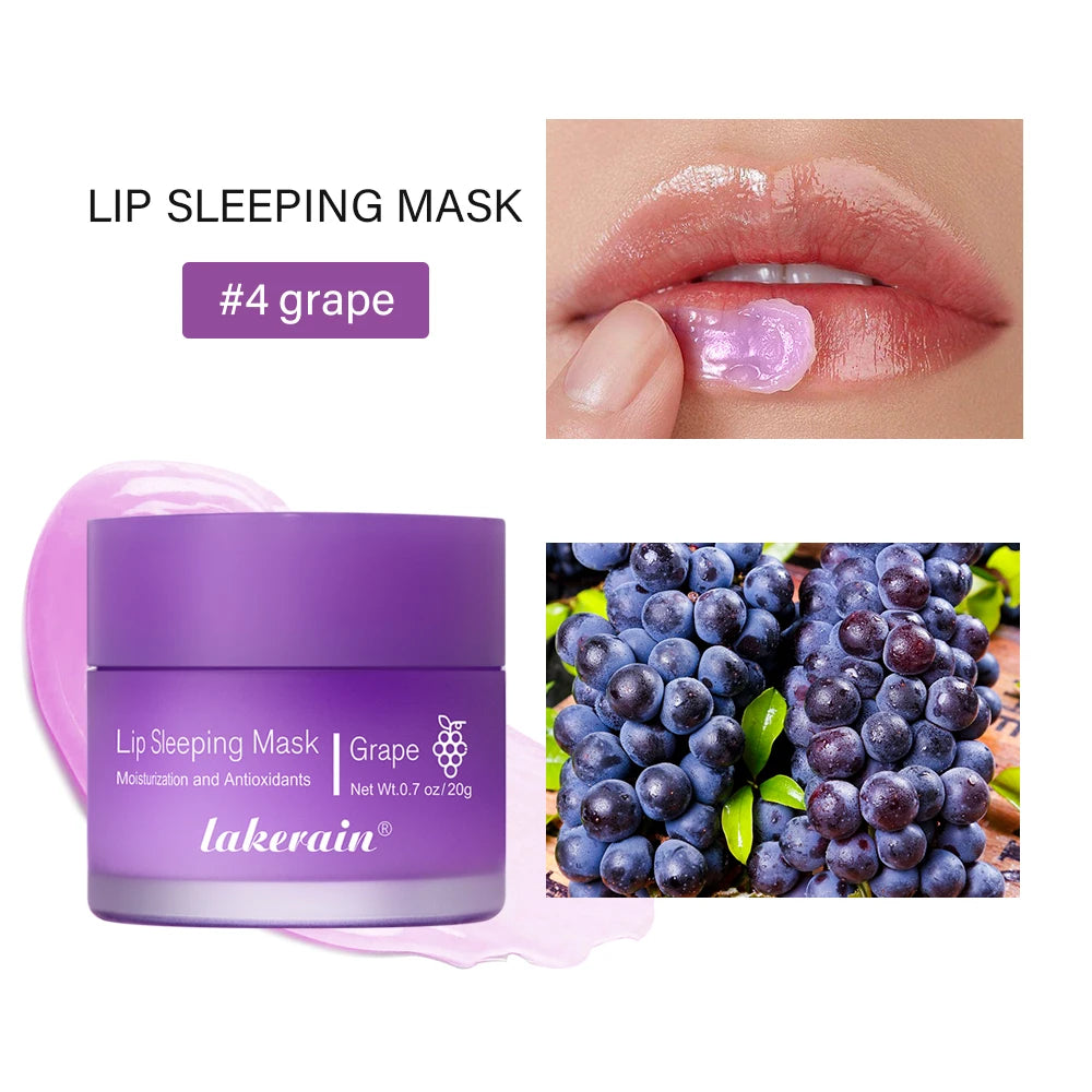 Moisturizing Sleeping Lip Mask - Nourishing Overnight Lip Treatment Lip Care 4 grape Tidesmit