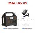 200W Portable Power Station 153.6Wh LiFePO4 Battery AC 110V/220V Solar Generator for Power Bank Camping RV Emergency