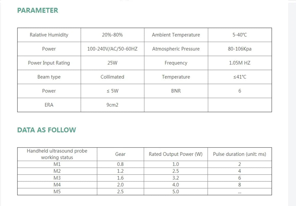 Ultrasonic Therapy Machine: 1MHz Deep Tissue Relief & Muscle Device Body Shaping Massage Equipment Tidesmit