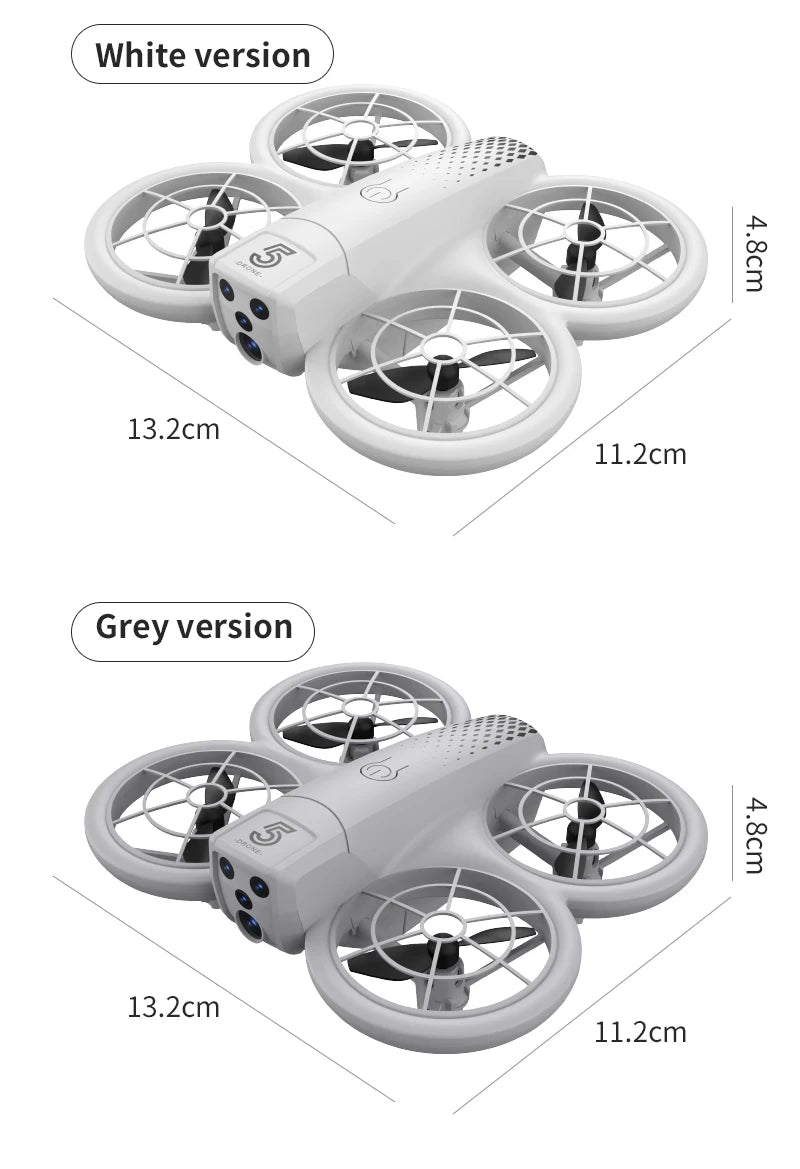 Camera Drone with Dual FPV Lens - Foldable Beginner RC Quadcopter Tidesmit