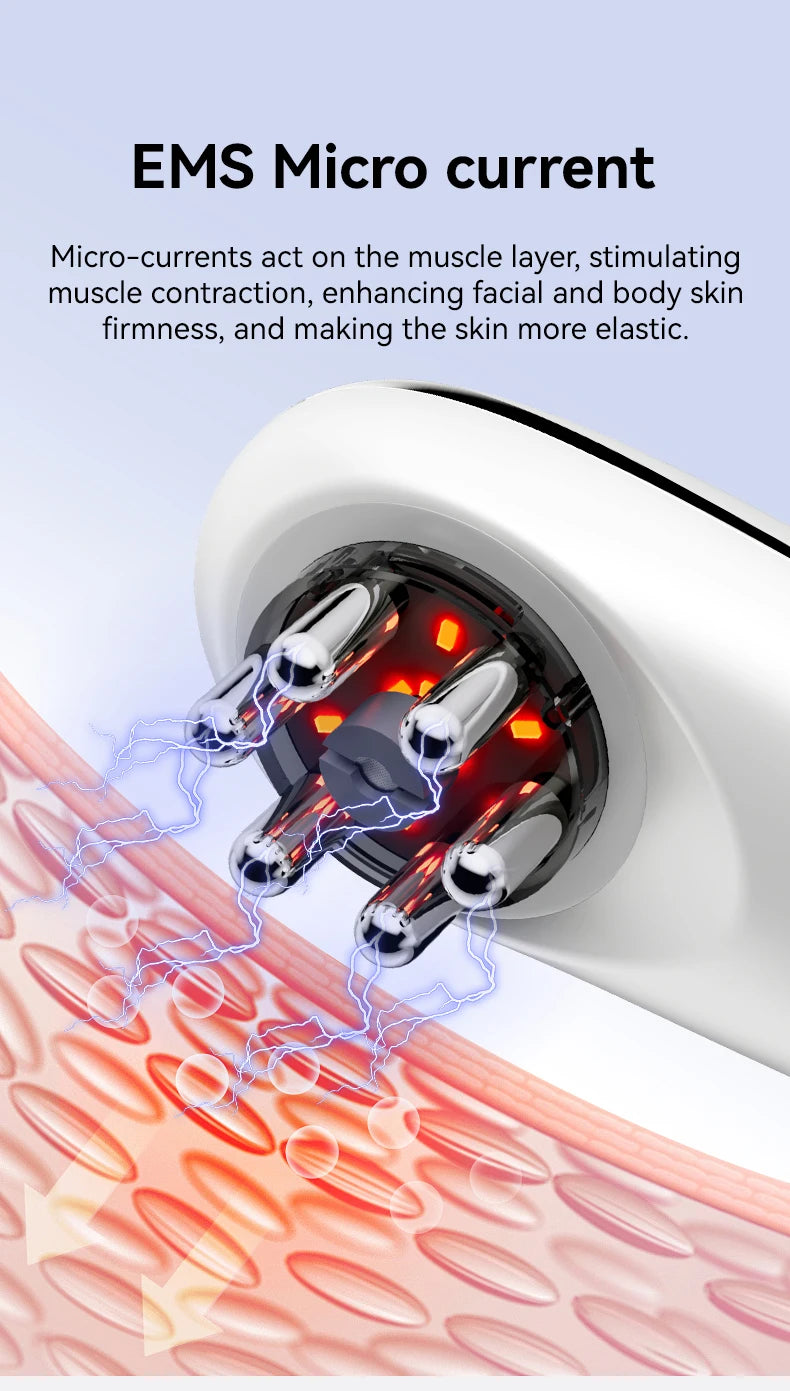 Face and Body Sculpting Electric Massager with Heat Therapy (White) Body Shaping Massage Equipment Tidesmit