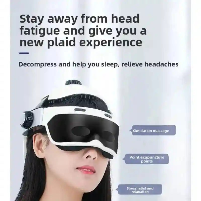Tidesmit Electric Eye Massager with Heat and Scalp Vibration Therapy Eye Massage Instrument Tidesmit