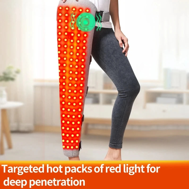 Red Light Heating Pad for Leg Pain - 24V Heated Support for Recovery Massage Cushion Tidesmit