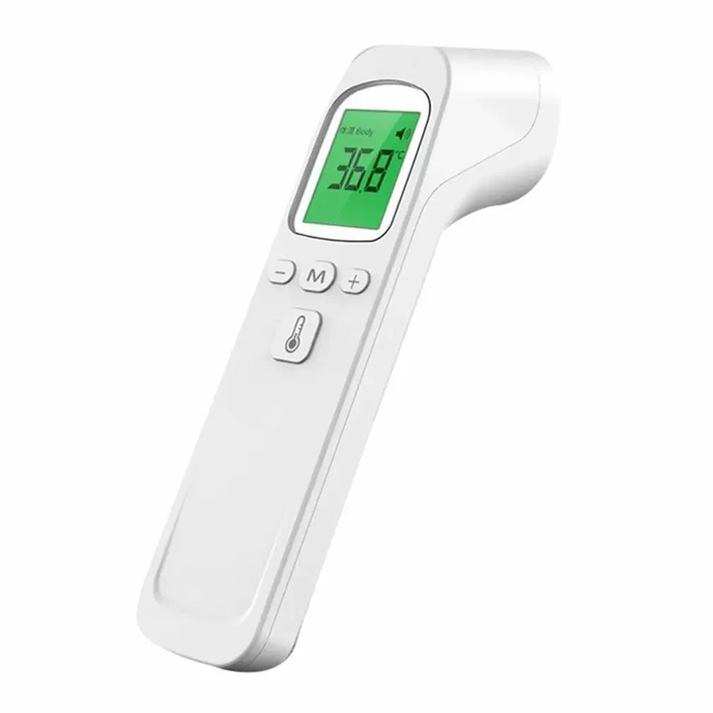 Wrist Blood Pressure Monitor LED Rechargeable English Voice Broadcast Tonometer BP Monitor Forehead Digital Thermometer