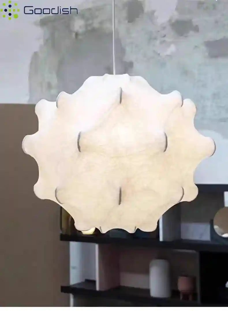 Wabi Sabi Silk Pendant Light | Handmade Aesthetic Chandelier 50-68cm Tidesmit