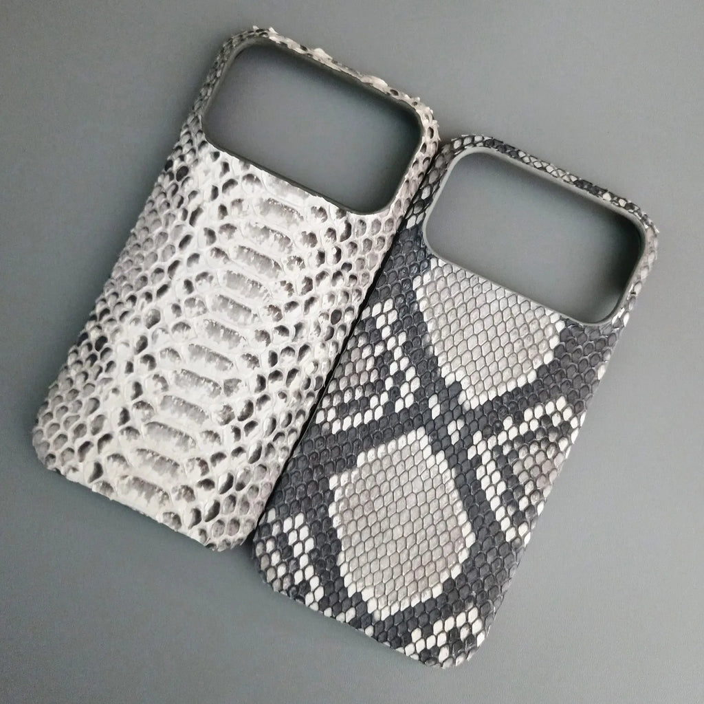 Python Leather iPhone Case: Genuine Snakeskin Slim Fit Protection Tidesmit