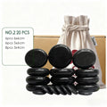 Stone Massage Set for Back Pain Relief - 20pcs Basalt by Tidesmit Back Massage Instrument NO.2 Tidesmit