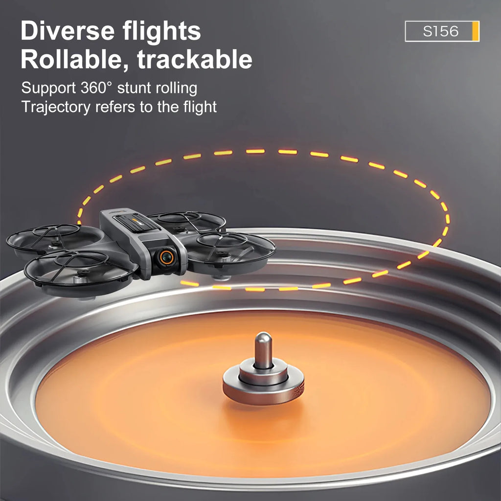 4K Camera Drone with Dual Lens and Brushless Motor - S156 Foldable Tidesmit