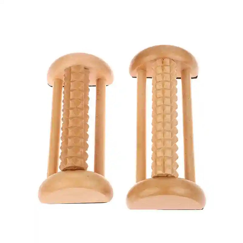 Wooden Foot Massager Roller | Deep Tissue Reflexology Tool Massage Roller Tidesmit