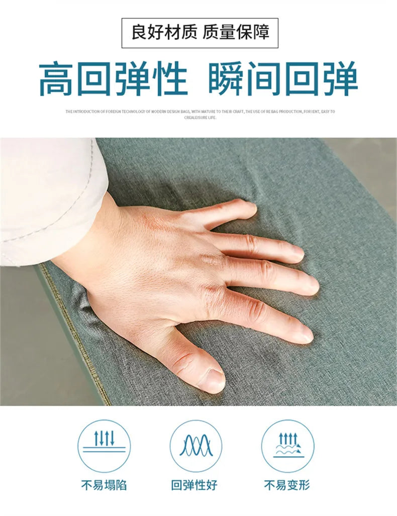 Solid Color Waterproof Seat Cushion Removable Tatami Mat Home Office Garden Decoration Chair Cushion 50x50 48x155
