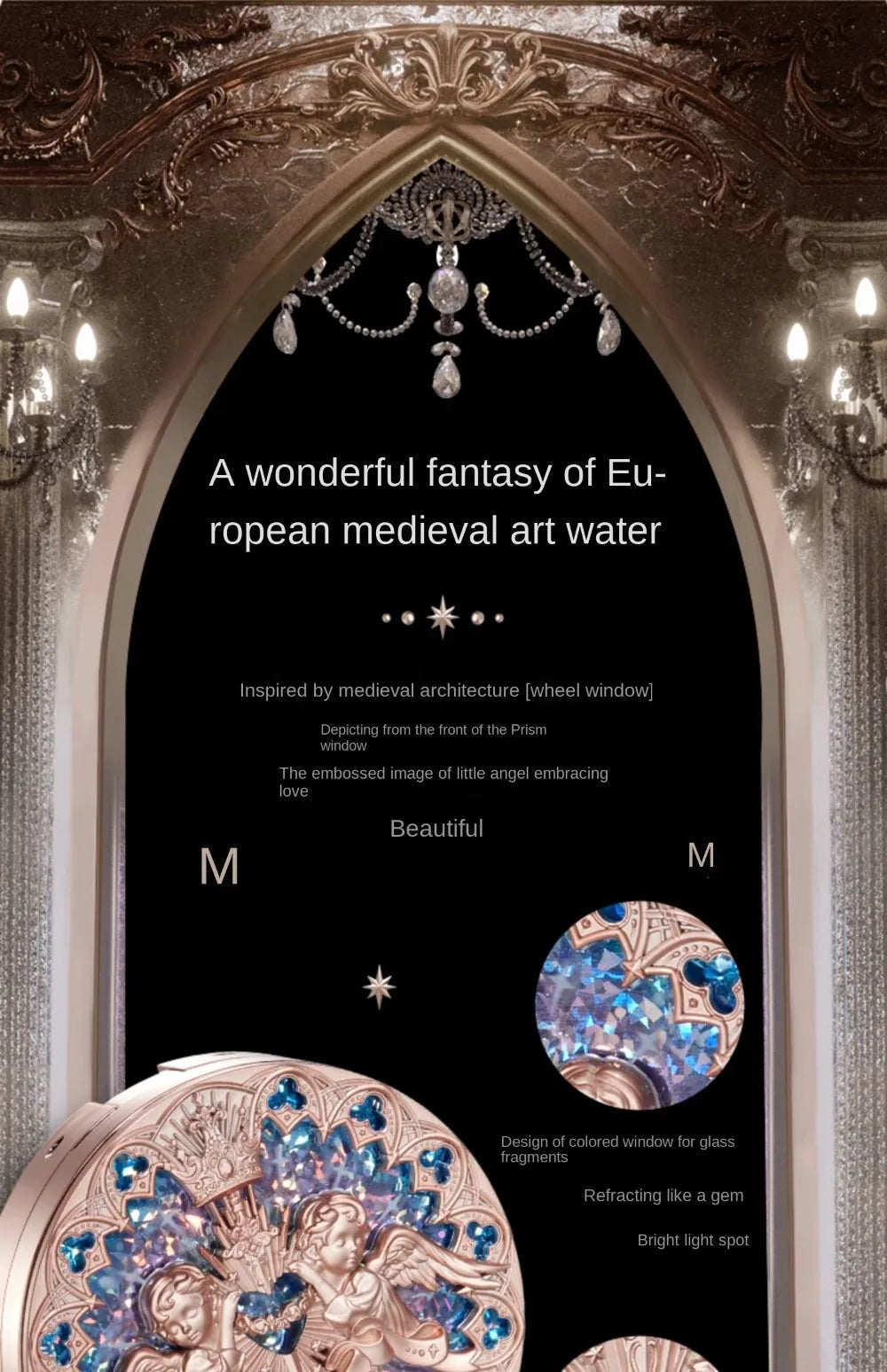 Tidesmit Flower Knows Little Angel relief highlight face powder texture close-up for contouring and illuminating